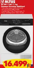 ALTUS AL KM 1160 11 KG ÇAMAŞIR KURUTMA MAKİNESİ